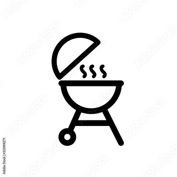 Fototapeta Barbeque Icon Vector Illustration Sign