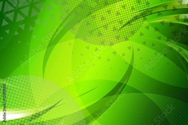 Fototapeta abstract, green, design, light, wallpaper, illustration, wave, pattern, art, texture, line, lines, motion, backdrop, blue, digital, color, waves, graphic, yellow, shape, space, artistic, fractal