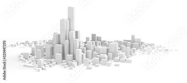 Obraz 白い都市のイメージ