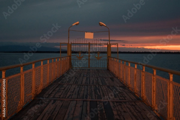 Obraz pier at sunset