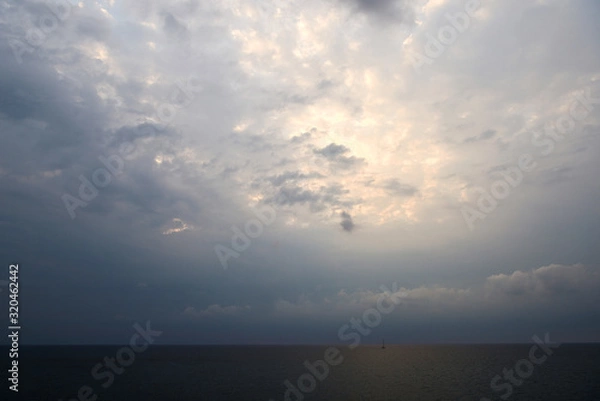 Obraz Beautiful Mediterranean seascape on a summer evening. Sicily, Italy