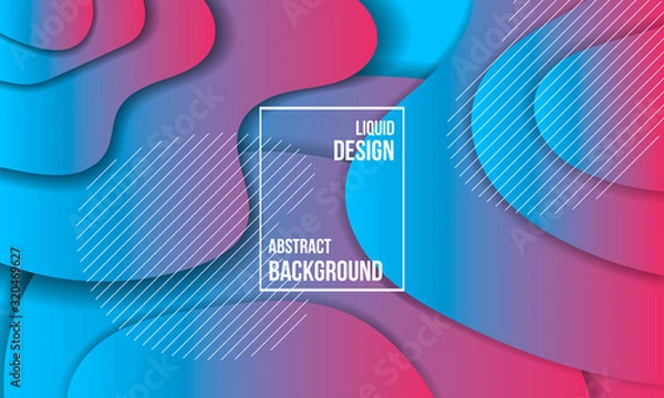Fototapeta liquid trend color abstract design background, gradient for banner, post