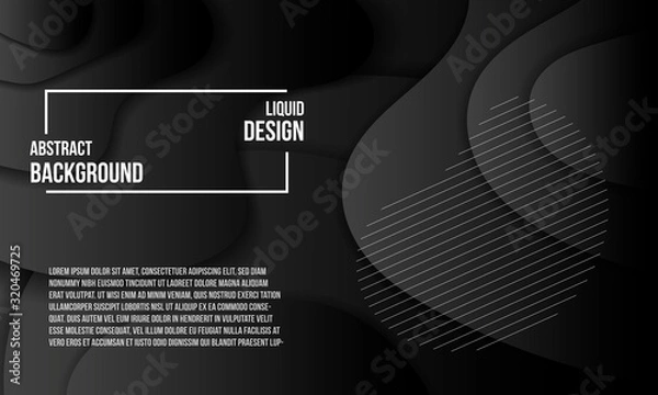 Fototapeta liquid trend color abstract design background, deep space gradient for banner, post