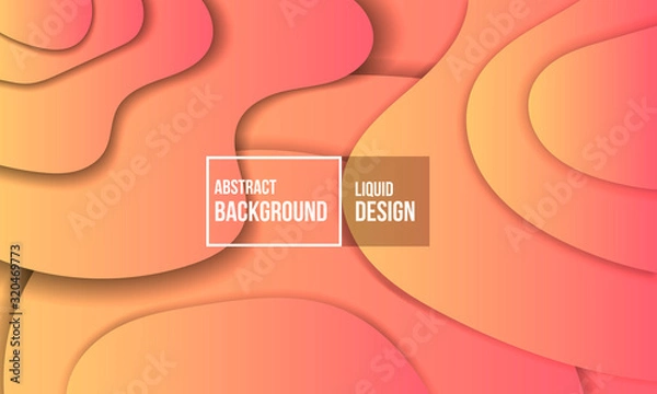 Fototapeta liquid trend color abstract design background, morning gradient for banner, post