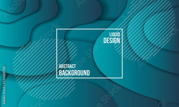 Fototapeta liquid trend color abstract design background, deep sea gradient for banner, post