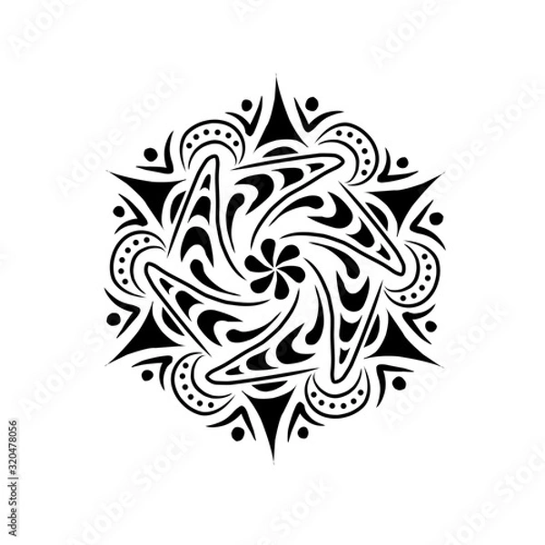 Obraz Simple flat design illustration mandala