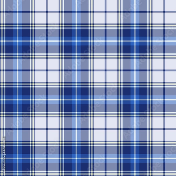 Obraz Scottish plaid checkered vector pattern.