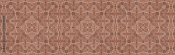 Fototapeta Pastel Colored Elegant Art Deco Border