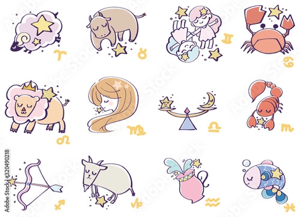 Obraz １２星座　イラスト