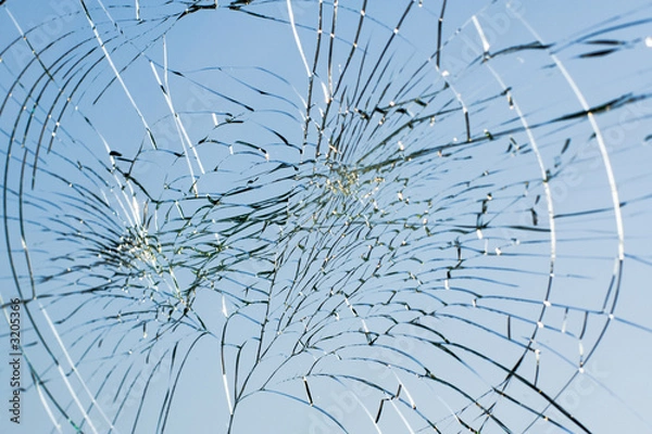 Obraz Sieć podziału na przedniej szybie Triplex