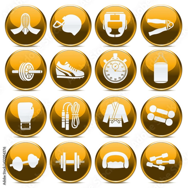 Fototapeta 格闘アイコンセット