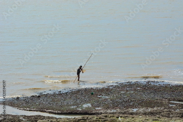 Fototapeta pêcheur solitaire
