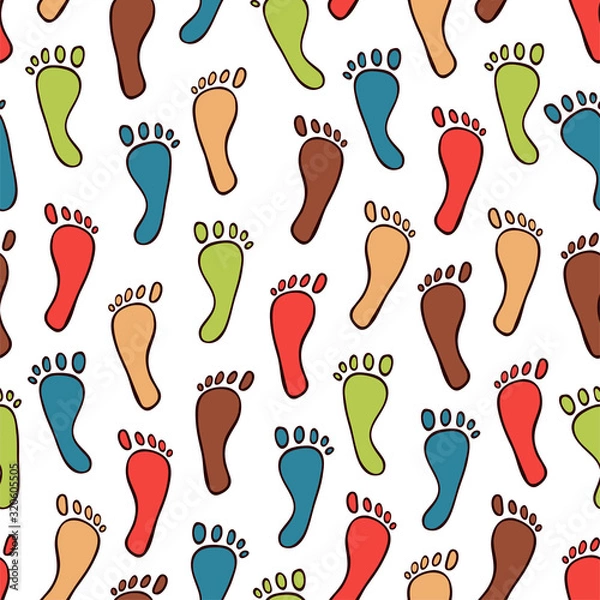 Obraz Vacation set vector illustration outlines coloring hand drawing