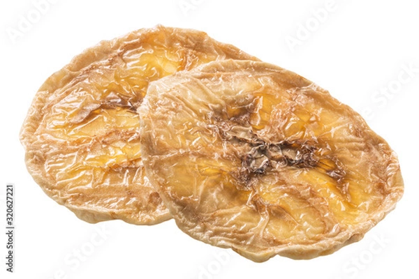 Fototapeta Banana chips isolated, paths