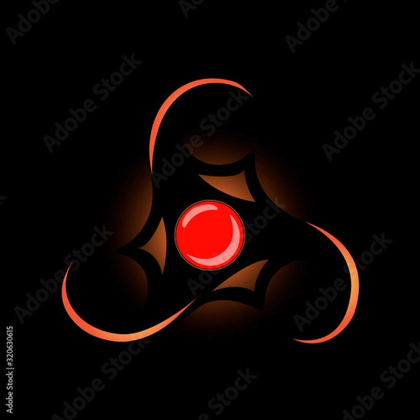 Fototapeta Magic black Triskelton