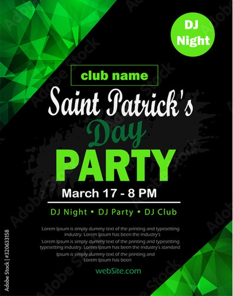 Fototapeta St. Patrick's Day poster. Vector illustration