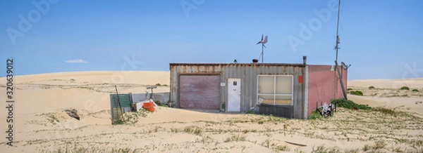 Obraz Tin City, situated on Stocketon beach, Newcaslte, Australia