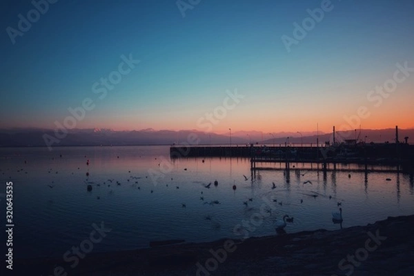 Fototapeta Winterlicher see