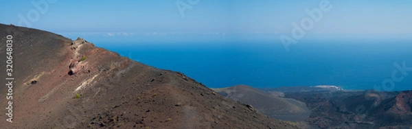 Fototapeta view of an island in the sea