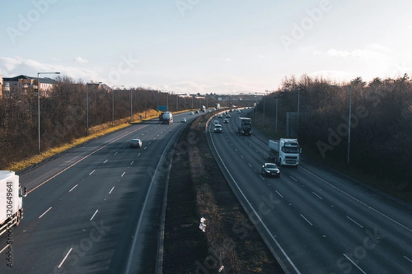 Obraz Traffic On The Highway Swords, Ireland