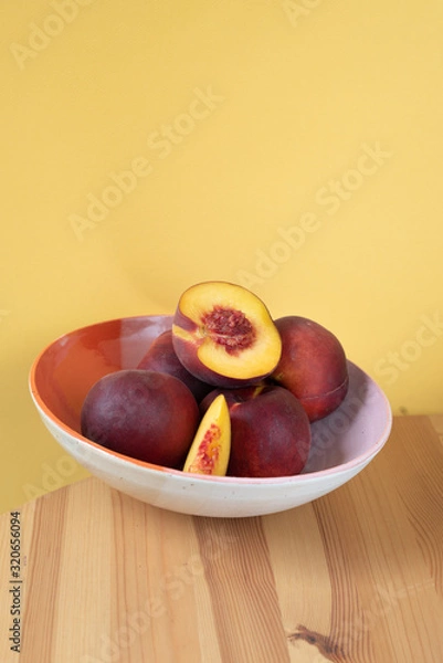 Obraz peaches on a plate