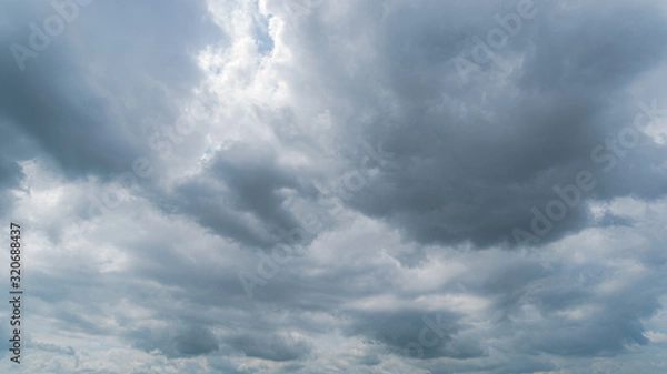 Fototapeta dark storm clouds with background,Dark clouds before a thunder-storm.