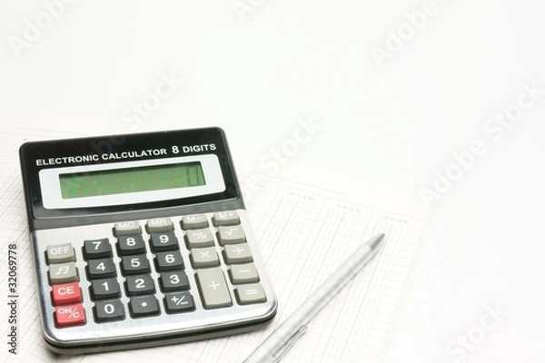 Fototapeta 家計簿とペン