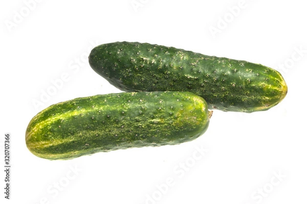Fototapeta cucumber isolated on white background