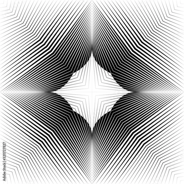 Fototapeta Abstract halftone lines background, geometric dynamic pattern, vector modern design texture.