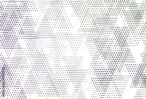 Fototapeta Light Pink, Green vector backdrop with lines, circles.