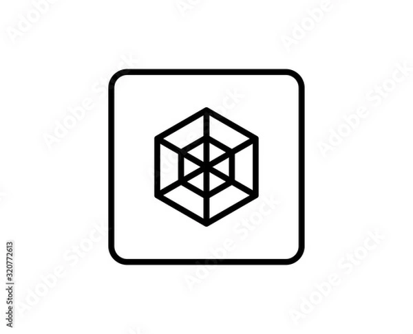 Fototapeta Web line icon