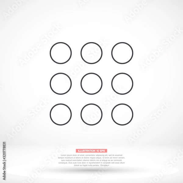 Fototapeta Keyboard vector icon , lorem ipsum Flat design
