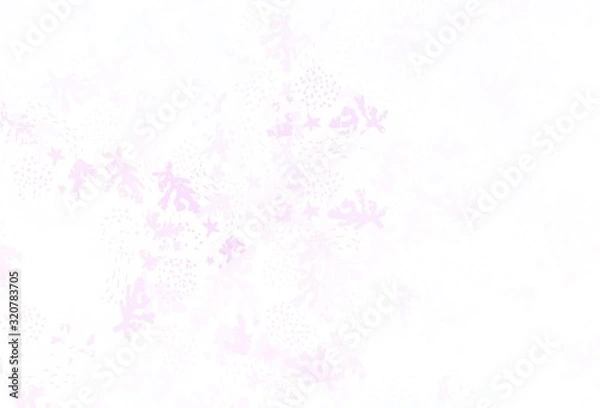 Fototapeta Light Purple vector template with chaotic shapes.