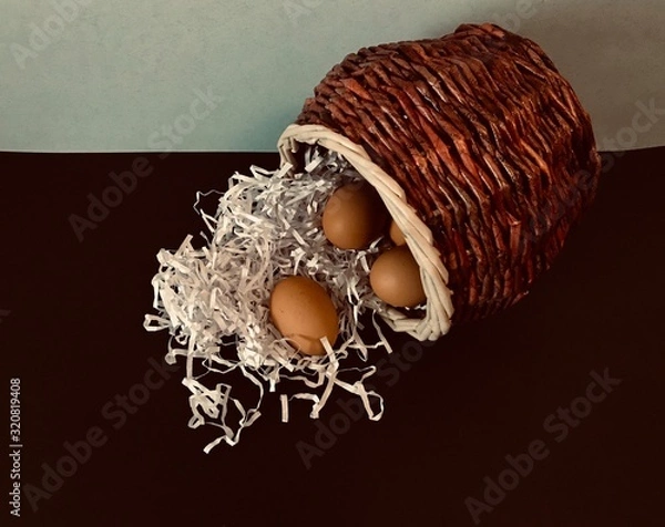 Obraz composition of eggs for the Easter holiday