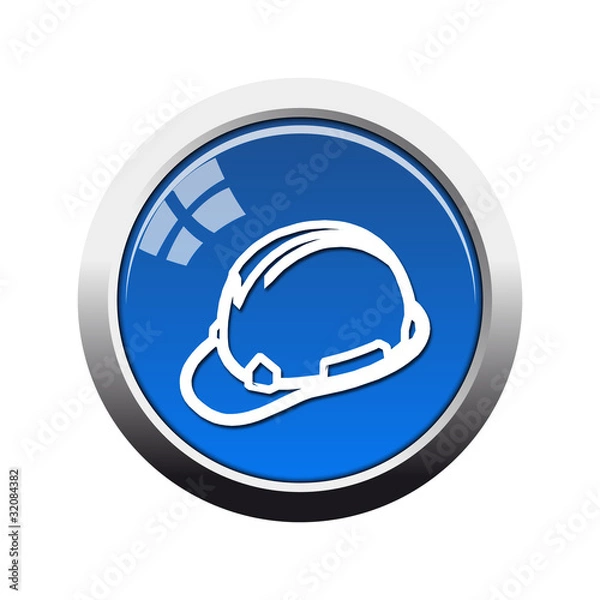 Obraz Botón glossy seguridad