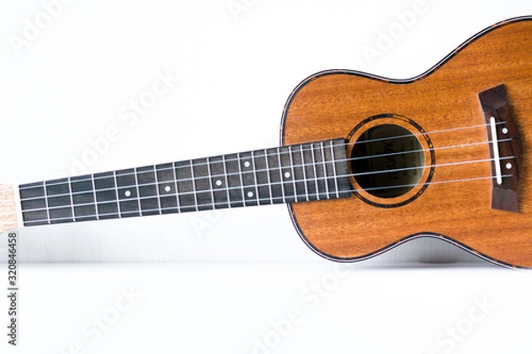 Fototapeta Ukulele on a white background