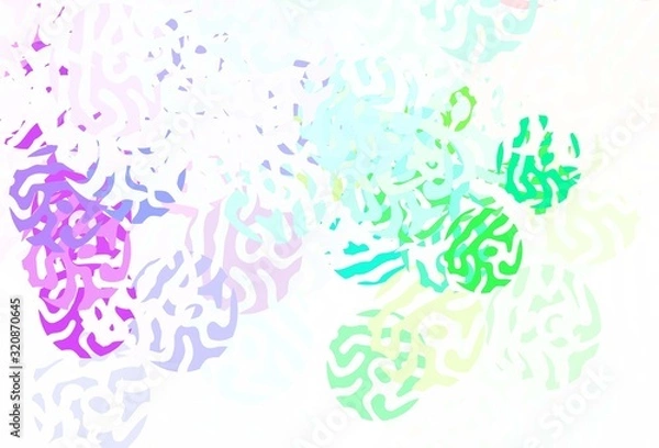Fototapeta Light Multicolor vector template with chaotic shapes.