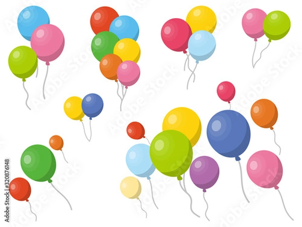 Obraz 色とりどりの風船　バルーン