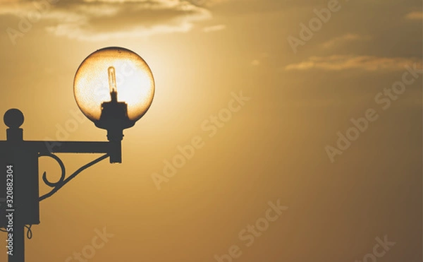 Obraz lantern in the sunset sky