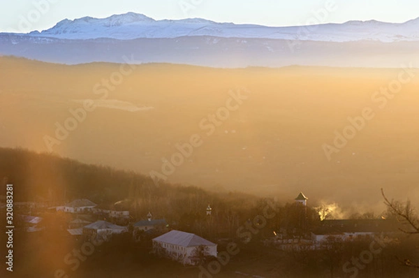 Obraz sunset in the mountains