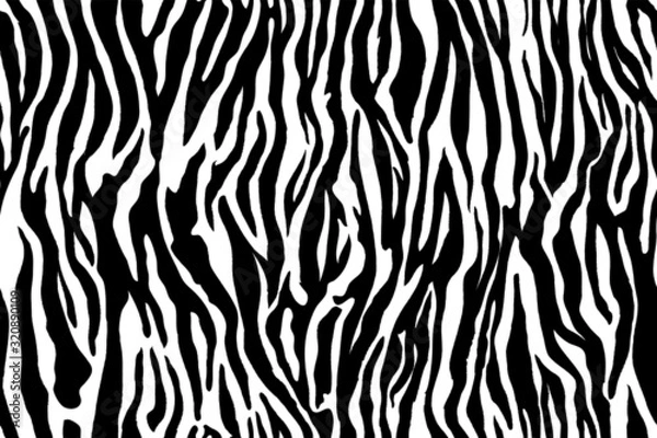 Fototapeta Zebra seamless pattern