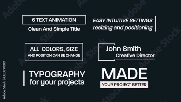 Fototapeta Czysty i prosty tytuł