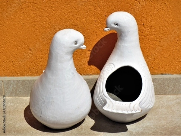 Obraz two ceramic birds