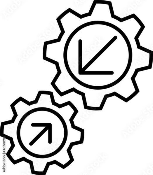 Fototapeta Integration icon, vector illustration