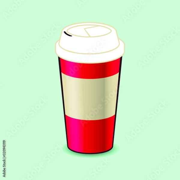 Obraz Coffee cup with removable lid