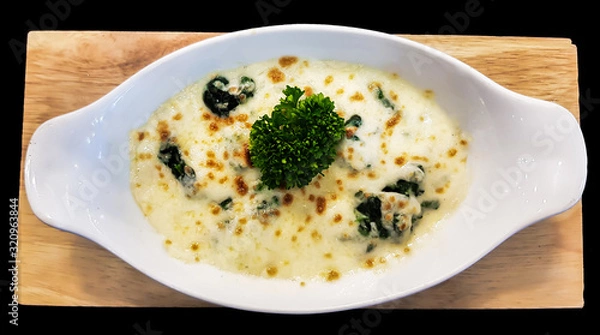 Obraz Vegetable cheese in a cup