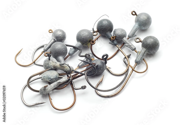 Fototapeta fishing hooks