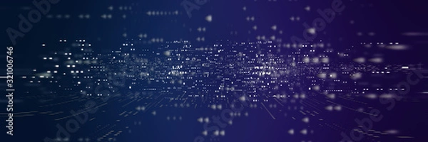 Obraz Streszczenie HI Speed ​​Internet Technology Tło