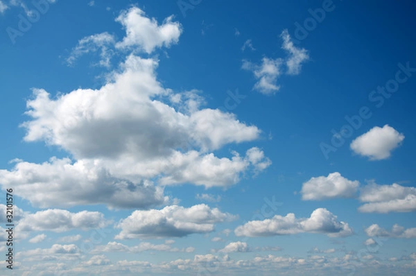 Obraz blue cloudy sky