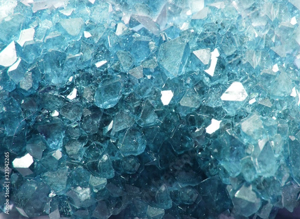 Obraz akwamaryn klejnot kryształ kwarc mineralne tło geologiczne